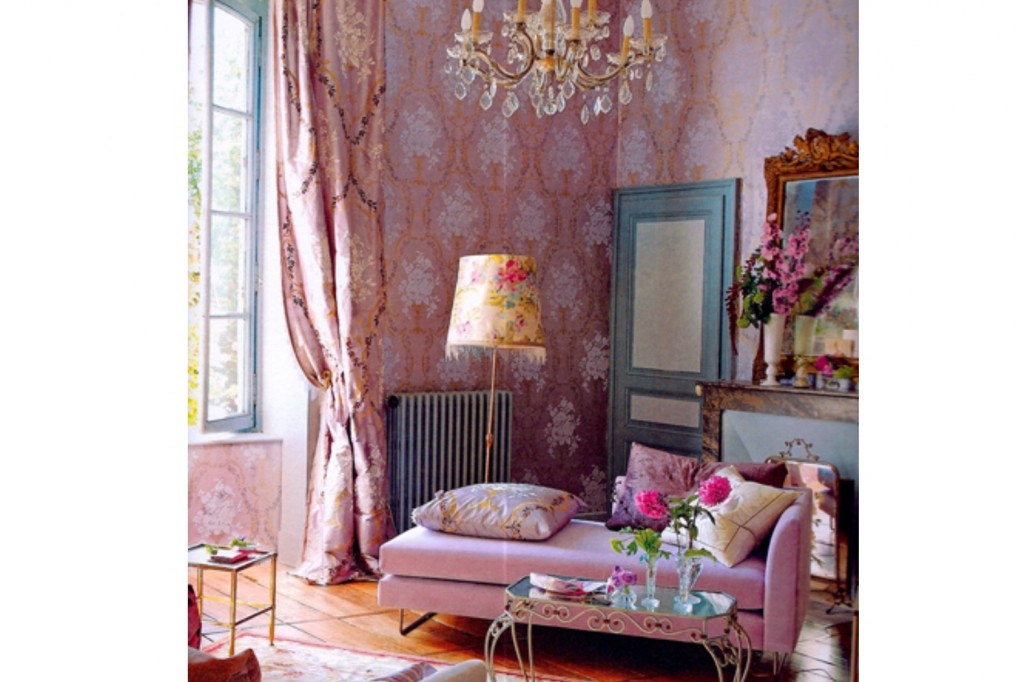 "Think Pink On Pink Here! Beautiful Mix of Patterns & Texture, So Dreamy! My Paris Apartment Came to Life Here!