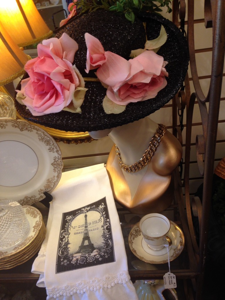 "Love This Romantic Parisian Themed Display!  Bon Jour Madame! Would You Care For Some Tea?"