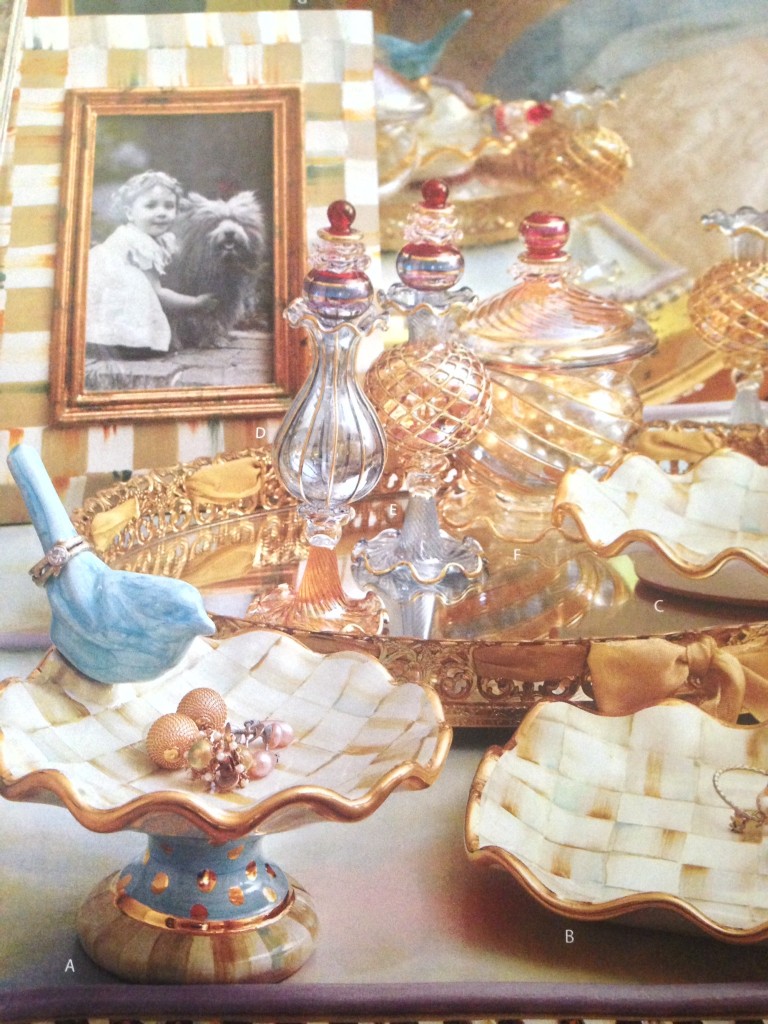 "Whimsical & Charming Is The Theme Here With This Vanity Display Of Goodies"